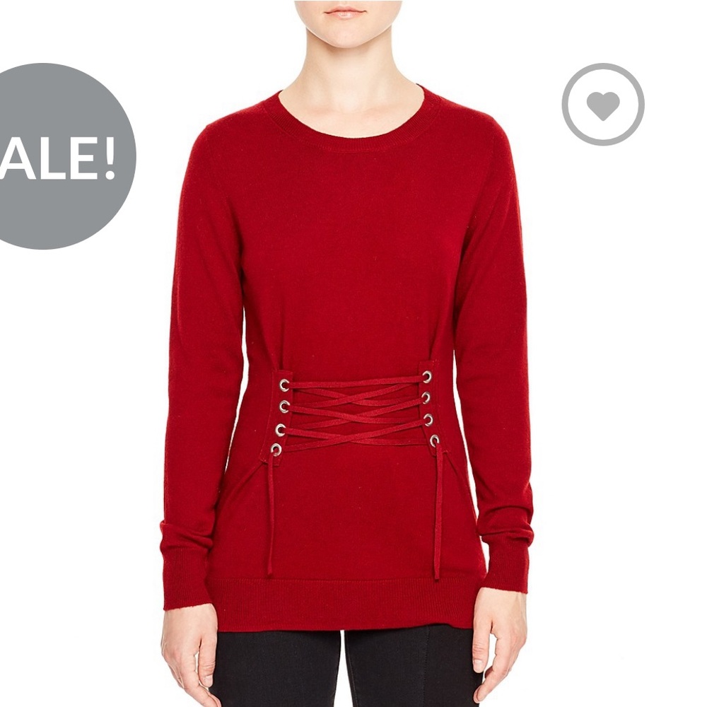 Gorgeous corset sweater in burgundy